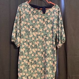 Blue casual professional dress